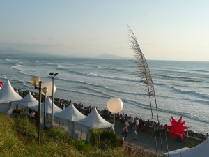 sundown in Les surf, biarritz